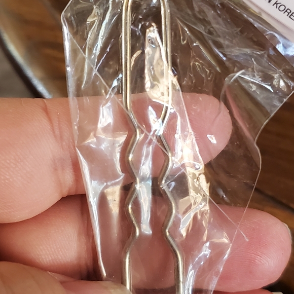 Two Rhinestone Hair Pins - Picture 2 of 2